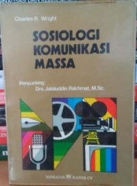 Sosiologi Komunikasi Massa