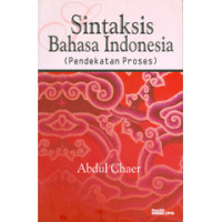 Sintaksis Bahasa Indonesia (Pendekatan Proses)