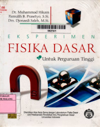 Eksperimen Fisika Dasar : Untuk Perguruan Tinggi