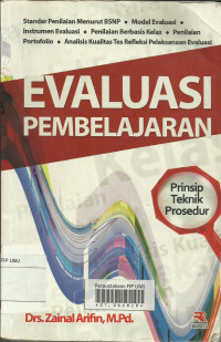 Evaluasi Pembelajaran : Prinsip, Teknik, Prosedur