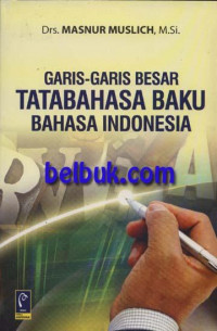 Garis-Garis Besar Tata Bahasa Buku Bahasa Indonesia