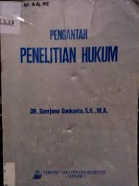 Pengantar Penelitian Hukum