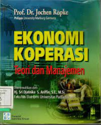 Ekonomi Koperasi : Teori Dan Manajemen