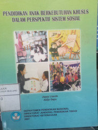 Pendidikan Anak Berkebutuhan Khusus Dalam Perspektif Sistem Sosial