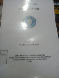 TRANSLATION : Student's handbook of faculty of Language and Literatur of Kanjuruhan University of Malang