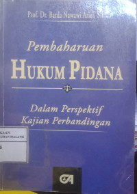 Pembaharuan Hukum Pidana