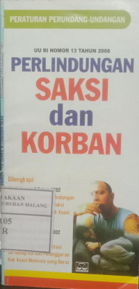 Perlindungan Saksi dan Korban