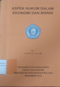 Aspek Hukum Dalam Ekonomi Dan Bisnis