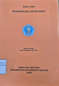 Image of Buku Ajar : Metodologi Penelitian