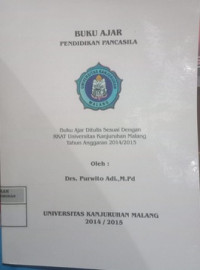 Buku Ajar : Pendidikan Pancasila