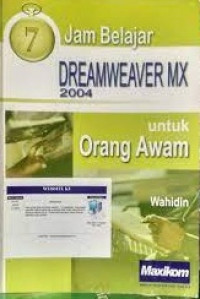 7 Jam Belajar Dreamweaver Mix 2004 Untuk Orang Awam