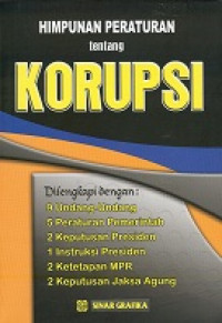 Himpunan Peraturan tentang korupsi