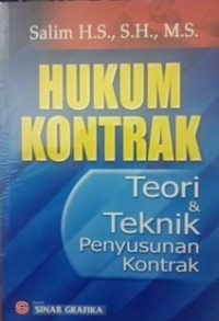 Hukum Kontrak (Teori dan Teknik Penyusunan Kontrak)