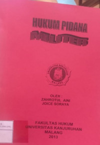 Hukum Pidana Militer