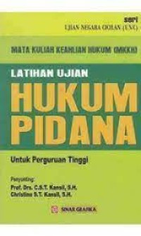 Latihan Ujian Hukum Pidana