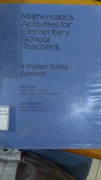 Image of Mathematics Activities for Elementary School Teachers: A Problem Solving Approach