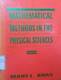 Mathematical Methods In The Physical Sciences
