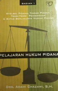 Pelajaran Hukum Pidana Bagian 1