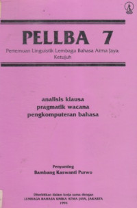 Analisis Klausa Pragmatik Wacana Pengkomputeran Bahasa Pellba 7