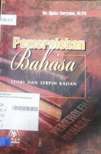 pemerolehan bahasa teori dan serpih kajian