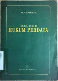 Pokok-Pokok Hukum Perdata (Cet. Ke-32)