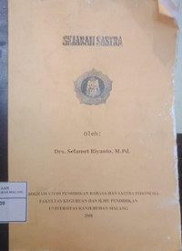 Buku Ajar Sejarah sastra