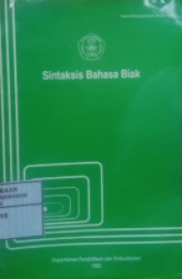 Sintaksis Bahasa Biak